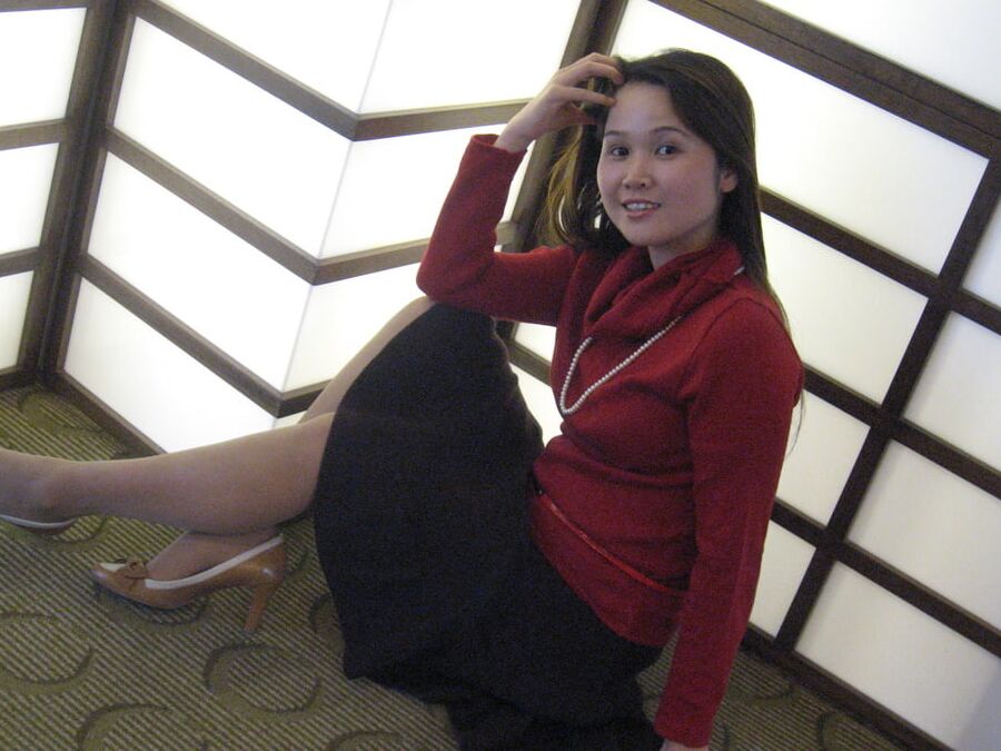 Cute Chinese Wife - Tan Pantyhose