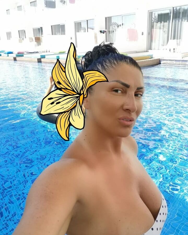Serbian chuby whore milf big natural tits Gordana Colic