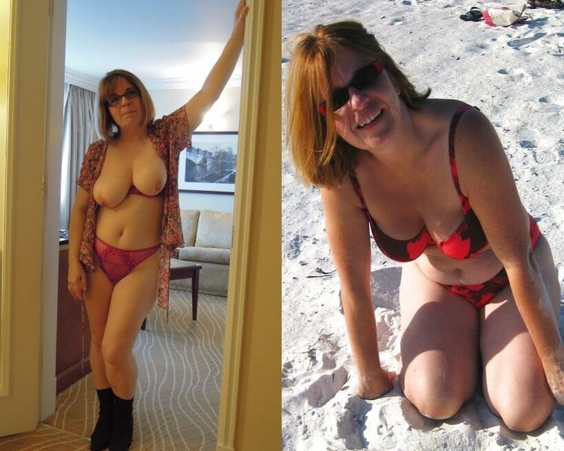 Mature wife gets naked