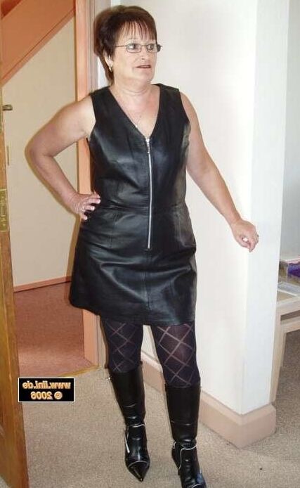 Pvc boots leather latex