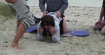 on the beach