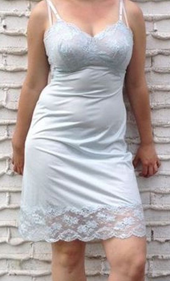 Sexy Lingerie Lacy Half And Full Slips Silky Stockings