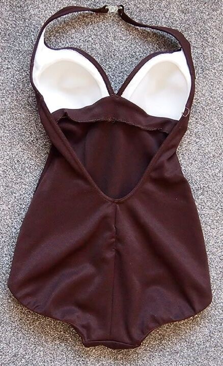 keynote brown fitted swimsuit