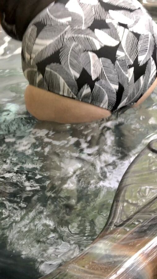 My wife Rose in hot tub