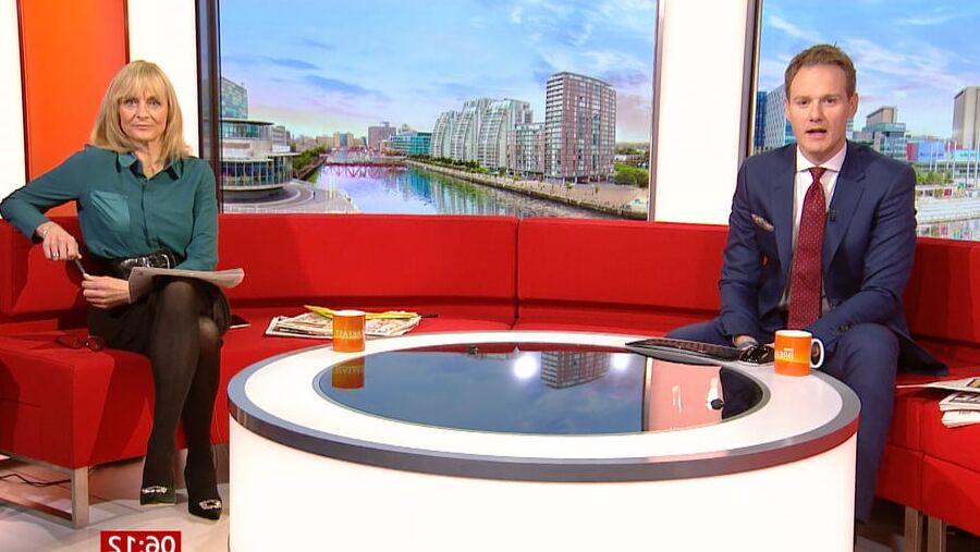 Louise Minchin In Black Tights