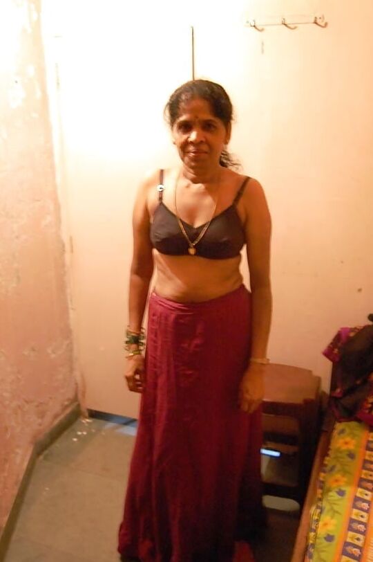 Indian granny strips naked