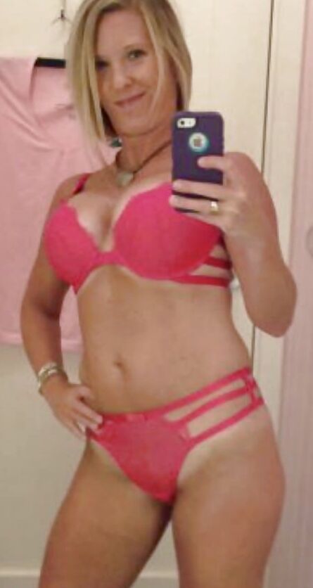 Sexy Fit MILF Before And After Boob Job Selfies