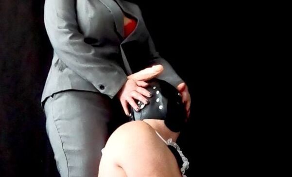 FLR Mistress Makes Femdom Sissy Into a Cock Cum Whore