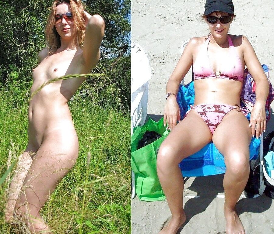 Amateurs - with and without their swimsuit