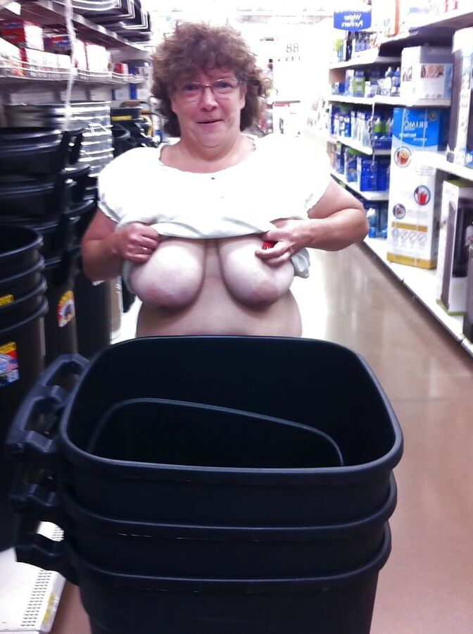 Mature wife with large breasts