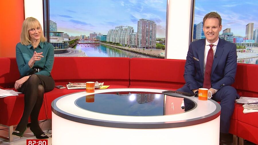 Louise Minchin In Black Tights