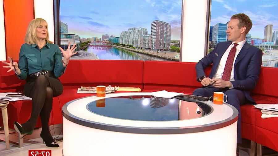 Louise Minchin In Black Tights