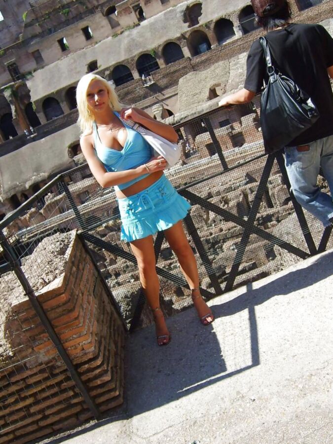 Blonde blue eyes slut Katie