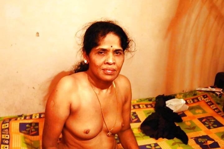 Indian granny strips naked