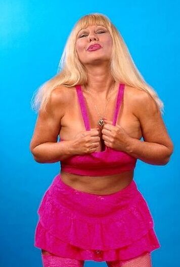 Blond in pink