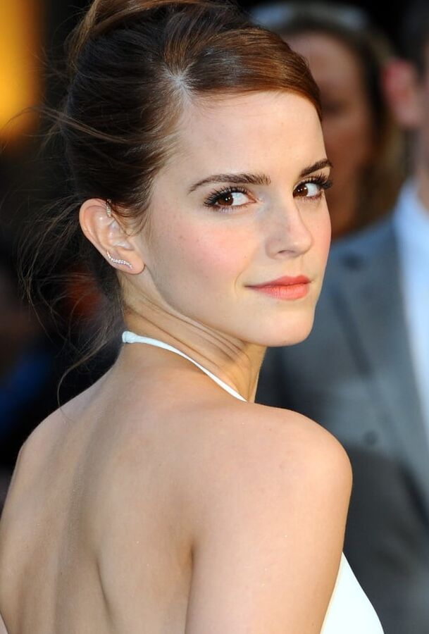 Emma Watson back and shoulders