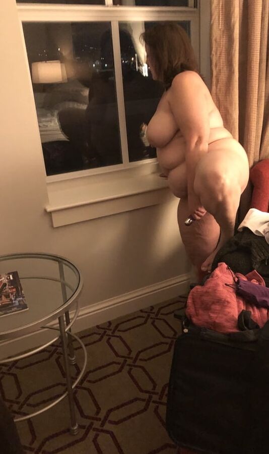 Bbw wife in hotel