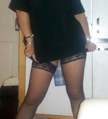 Wife in fishnet