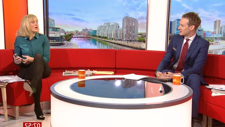 Louise Minchin In Black Tights