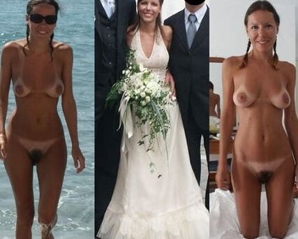 Amateur Brides dressed undressed