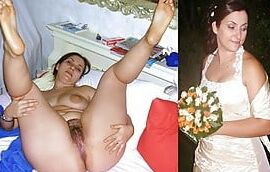 Amateur Brides dressed undressed