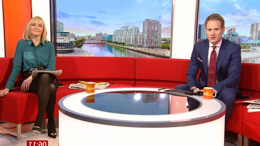 Louise Minchin In Black Tights