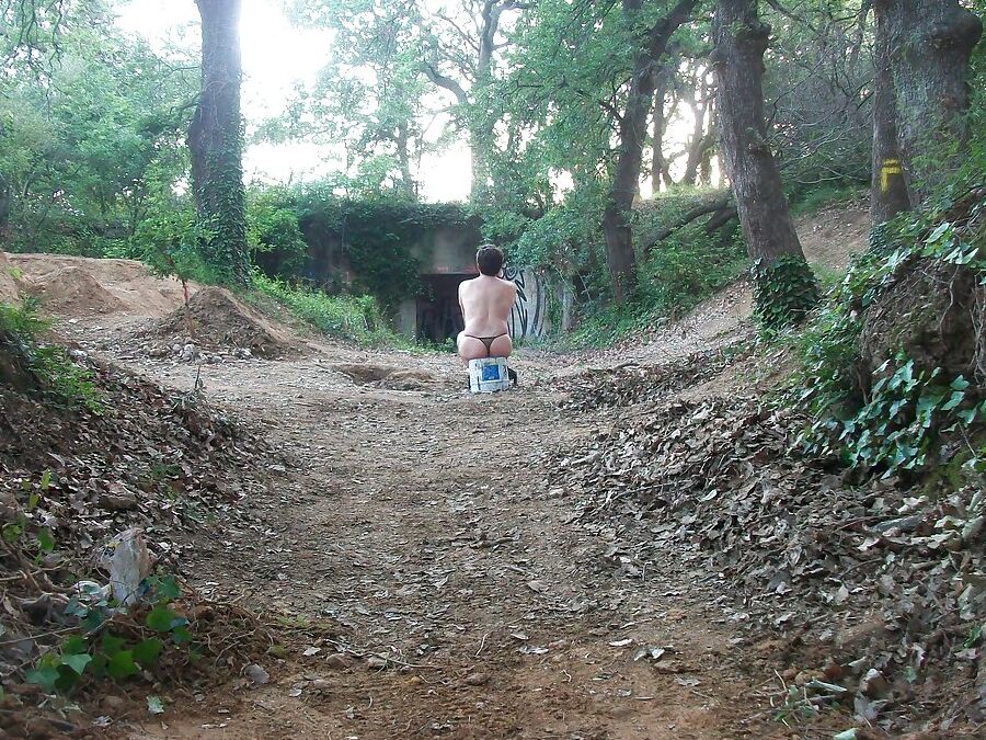 Coming down the steps