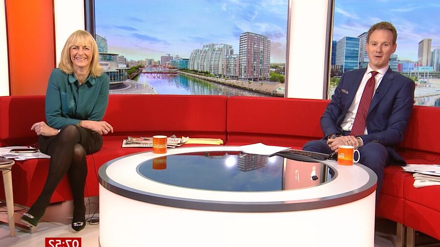 Louise Minchin In Black Tights