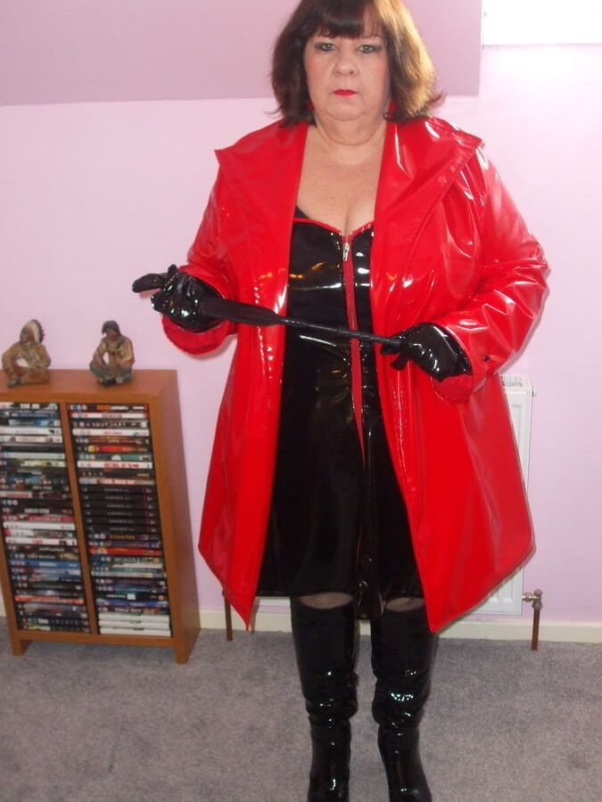 Pvc dressed mommy