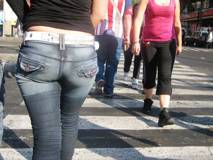 We were waiting for the street crossing