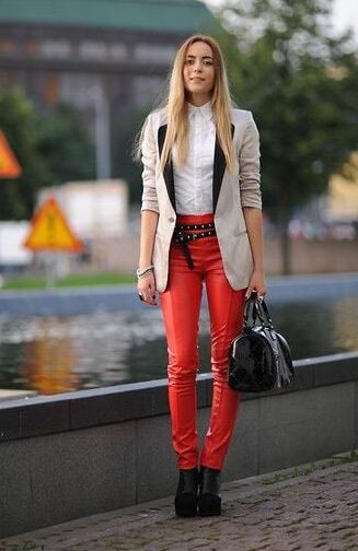 Red Leather Pants - by Redbull