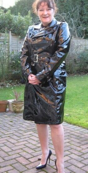 Pvc dressed mommy
