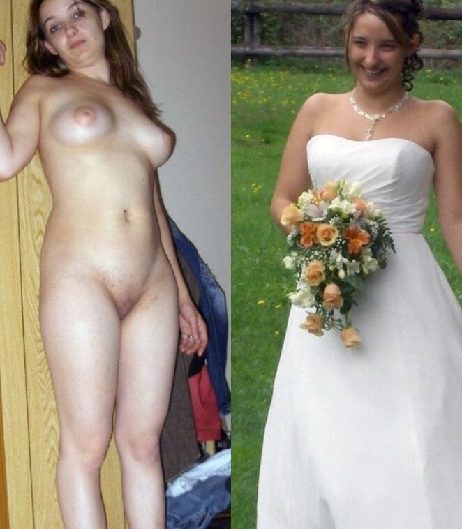 Amateur Brides dressed undressed