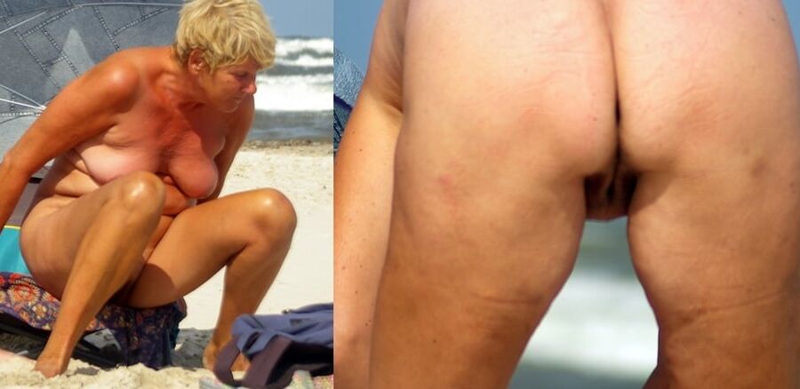mature on the beach
