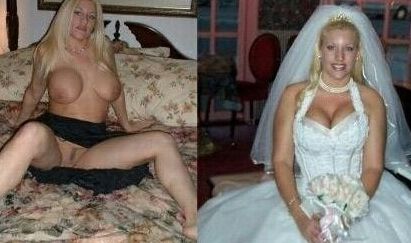 Amateur Brides dressed undressed
