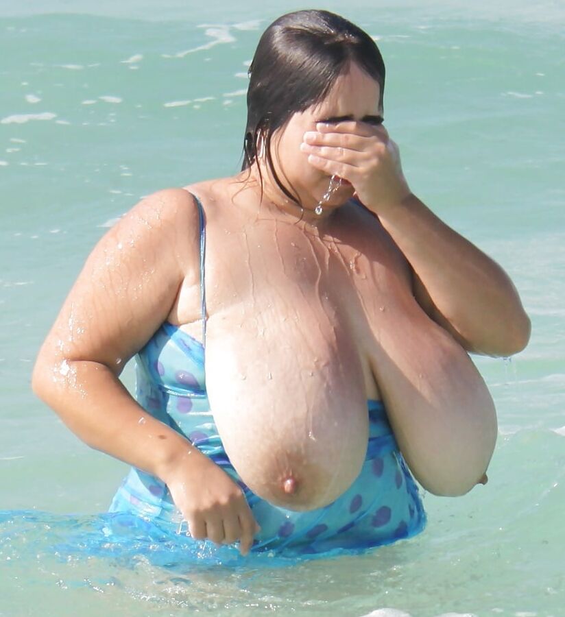 Big boobs outdoor