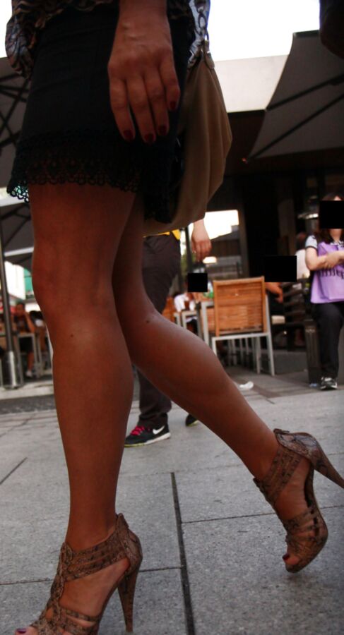 Legs and heels of another one friend