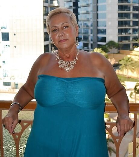 Clothed Granny - Big Boobs