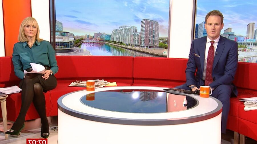 Louise Minchin In Black Tights