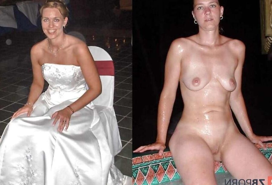 Amateur Brides dressed undressed