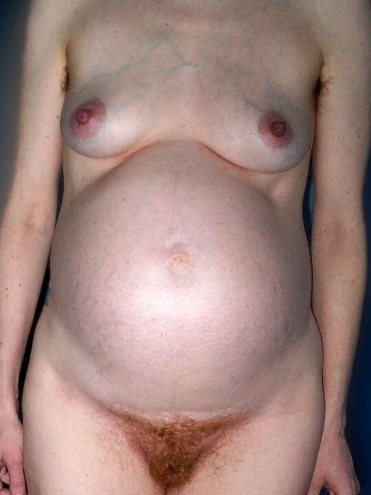 Pregnant real red head amateur
