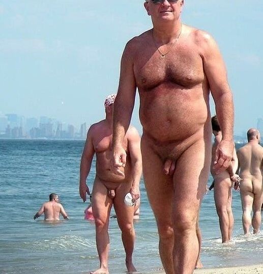 OLD MAN AND VERY SMALL COCK AND BEACH