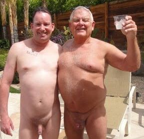 OLD MAN AND VERY SMALL COCK AND BEACH