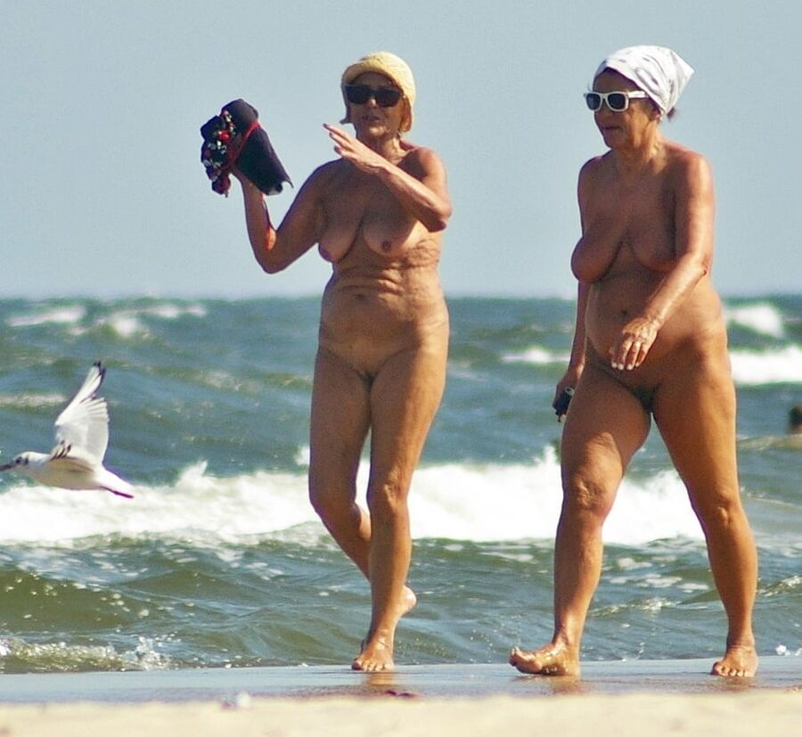 mature on the beach