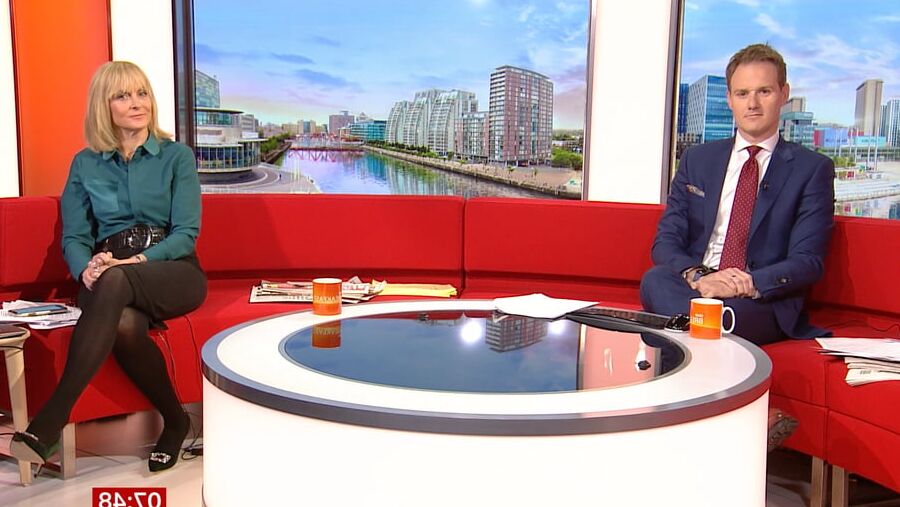 Louise Minchin In Black Tights