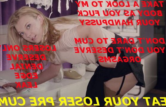 Celeb Femdom Captions : sissy, CEI (taken from tumblr)