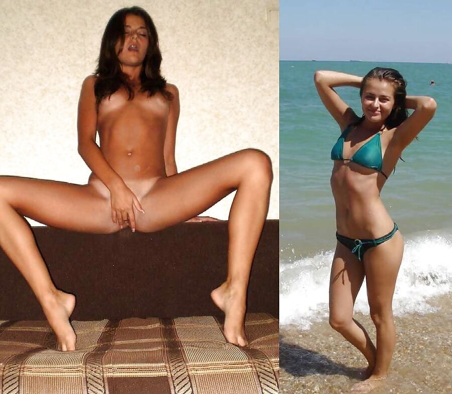 Amateurs - with and without their swimsuit