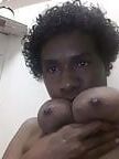 Mom boob show