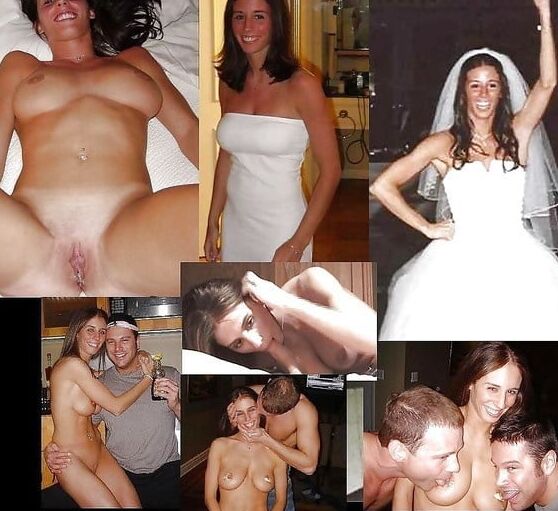 Amateur Brides dressed undressed
