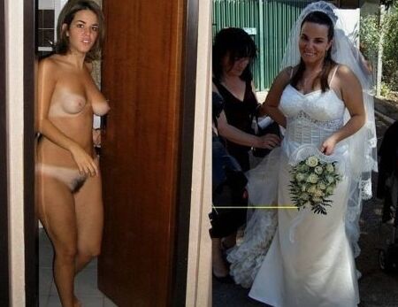 Amateur Brides dressed undressed